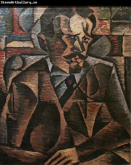 Bohumil Kubista Portrait of a Man